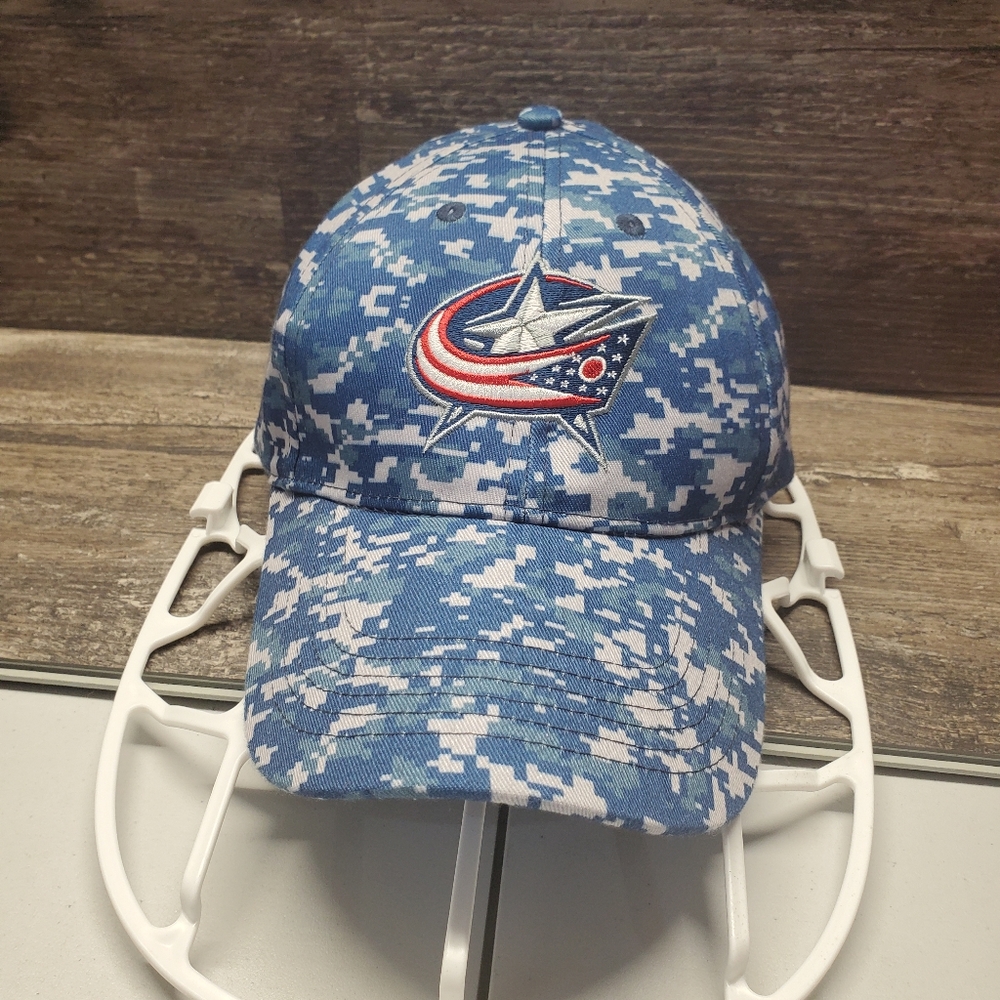 Columbus Blue Jackets Digital Camo Military Appreciation SGA Strapback Hat